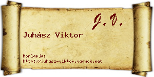 Juhász Viktor névjegykártya